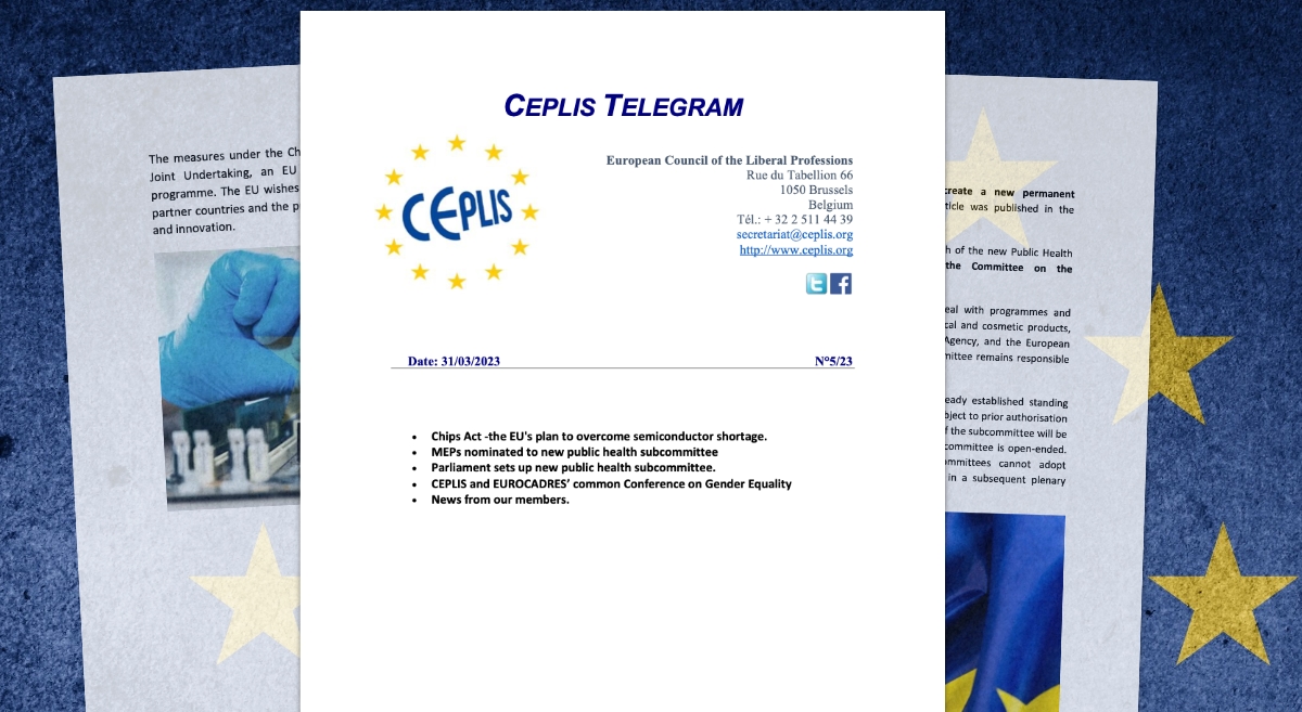 Ceplis Insect Ceplis Telegram highlights: Chips Act, Public Health, Eurocadres ...
